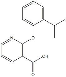 2-(2-isopropylphenoxy)nicotinic acid 结构式