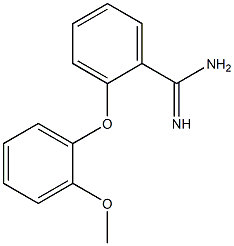 2-(2-methoxyphenoxy)benzene-1-carboximidamide 结构式