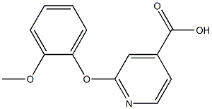 2-(2-methoxyphenoxy)pyridine-4-carboxylic acid 结构式