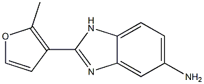 2-(2-methyl-3-furyl)-1H-benzimidazol-5-amine 结构式