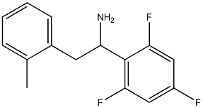 2-(2-methylphenyl)-1-(2,4,6-trifluorophenyl)ethan-1-amine 结构式