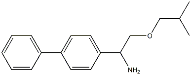 2-(2-methylpropoxy)-1-(4-phenylphenyl)ethan-1-amine 结构式