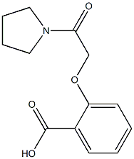 2-(2-oxo-2-pyrrolidin-1-ylethoxy)benzoic acid 结构式