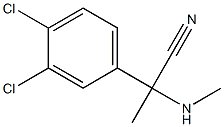 2-(3,4-dichlorophenyl)-2-(methylamino)propanenitrile 结构式