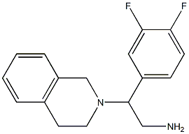 2-(3,4-difluorophenyl)-2-(3,4-dihydroisoquinolin-2(1H)-yl)ethanamine 结构式