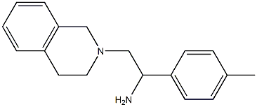 2-(3,4-dihydroisoquinolin-2(1H)-yl)-1-(4-methylphenyl)ethanamine 结构式