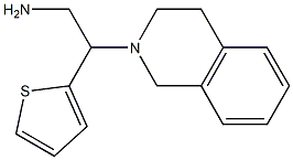 2-(3,4-dihydroisoquinolin-2(1H)-yl)-2-thien-2-ylethanamine 结构式