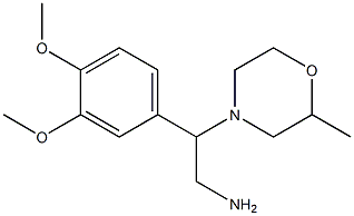 2-(3,4-dimethoxyphenyl)-2-(2-methylmorpholin-4-yl)ethanamine 结构式