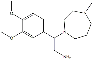 2-(3,4-dimethoxyphenyl)-2-(4-methyl-1,4-diazepan-1-yl)ethan-1-amine 结构式