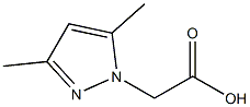 2-(3,5-dimethyl-1H-pyrazol-1-yl)acetic acid 结构式