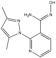 2-(3,5-dimethyl-1H-pyrazol-1-yl)-N'-hydroxypyridine-3-carboximidamide 结构式