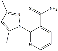 2-(3,5-dimethyl-1H-pyrazol-1-yl)pyridine-3-carbothioamide 结构式