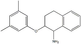 2-(3,5-dimethylphenoxy)-1,2,3,4-tetrahydronaphthalen-1-amine 结构式