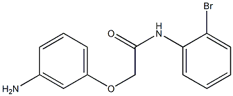 2-(3-aminophenoxy)-N-(2-bromophenyl)acetamide 结构式