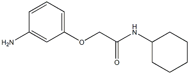 2-(3-aminophenoxy)-N-cyclohexylacetamide 结构式
