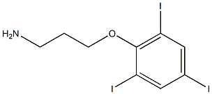 2-(3-aminopropoxy)-1,3,5-triiodobenzene 结构式