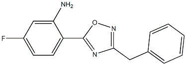 2-(3-benzyl-1,2,4-oxadiazol-5-yl)-5-fluoroaniline 结构式