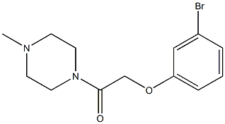 2-(3-bromophenoxy)-1-(4-methylpiperazin-1-yl)ethan-1-one 结构式