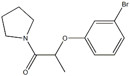 2-(3-bromophenoxy)-1-(pyrrolidin-1-yl)propan-1-one 结构式