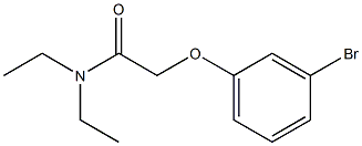 2-(3-bromophenoxy)-N,N-diethylacetamide 结构式