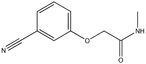 2-(3-cyanophenoxy)-N-methylacetamide 结构式