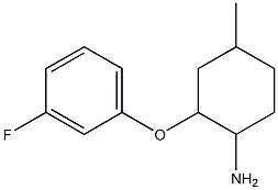 2-(3-fluorophenoxy)-4-methylcyclohexanamine 结构式