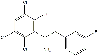 2-(3-fluorophenyl)-1-(2,3,5,6-tetrachlorophenyl)ethan-1-amine 结构式