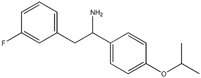 2-(3-fluorophenyl)-1-[4-(propan-2-yloxy)phenyl]ethan-1-amine 结构式