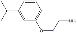 2-(3-isopropylphenoxy)ethanamine 结构式