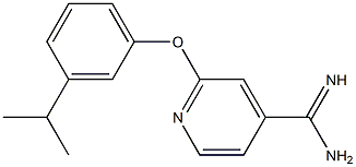 2-(3-isopropylphenoxy)pyridine-4-carboximidamide 结构式