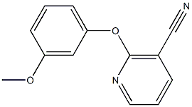 2-(3-methoxyphenoxy)nicotinonitrile 结构式