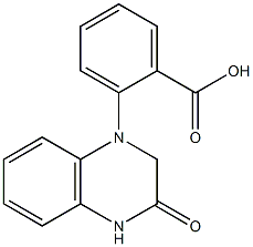 2-(3-oxo-1,2,3,4-tetrahydroquinoxalin-1-yl)benzoic acid 结构式