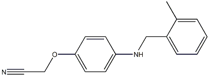 2-(4-{[(2-methylphenyl)methyl]amino}phenoxy)acetonitrile 结构式