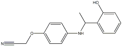 2-(4-{[1-(2-hydroxyphenyl)ethyl]amino}phenoxy)acetonitrile 结构式