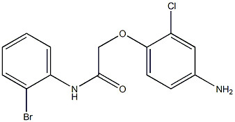 2-(4-amino-2-chlorophenoxy)-N-(2-bromophenyl)acetamide 结构式