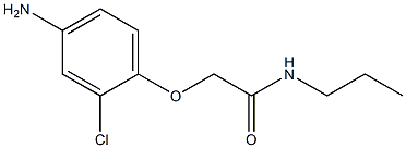 2-(4-amino-2-chlorophenoxy)-N-propylacetamide 结构式