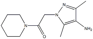 2-(4-amino-3,5-dimethyl-1H-pyrazol-1-yl)-1-(piperidin-1-yl)ethan-1-one 结构式