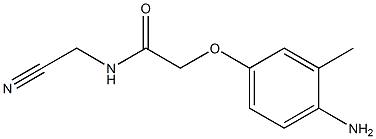 2-(4-amino-3-methylphenoxy)-N-(cyanomethyl)acetamide 结构式