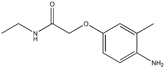 2-(4-amino-3-methylphenoxy)-N-ethylacetamide 结构式