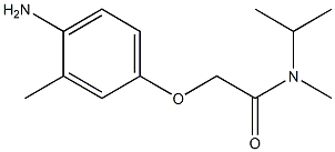 2-(4-amino-3-methylphenoxy)-N-methyl-N-(propan-2-yl)acetamide 结构式