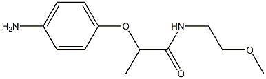 2-(4-aminophenoxy)-N-(2-methoxyethyl)propanamide 结构式