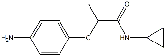 2-(4-aminophenoxy)-N-cyclopropylpropanamide 结构式