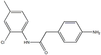 2-(4-aminophenyl)-N-(2-chloro-4-methylphenyl)acetamide 结构式