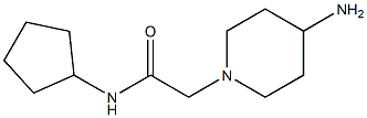 2-(4-aminopiperidin-1-yl)-N-cyclopentylacetamide 结构式