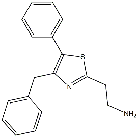 2-(4-benzyl-5-phenyl-1,3-thiazol-2-yl)ethan-1-amine 结构式