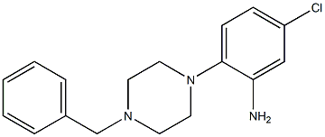 2-(4-benzylpiperazin-1-yl)-5-chloroaniline 结构式