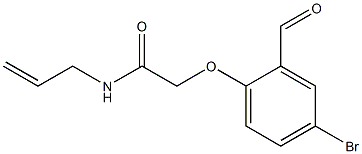 2-(4-bromo-2-formylphenoxy)-N-(prop-2-en-1-yl)acetamide 结构式