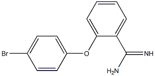 2-(4-bromophenoxy)benzene-1-carboximidamide 结构式