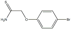 2-(4-bromophenoxy)ethanethioamide 结构式