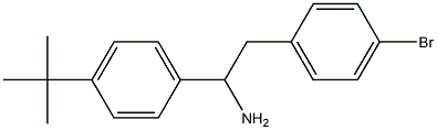 2-(4-bromophenyl)-1-(4-tert-butylphenyl)ethan-1-amine 结构式